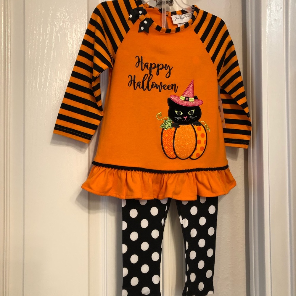 3T Toddler Girls 2 Piece Halloween Outfit
